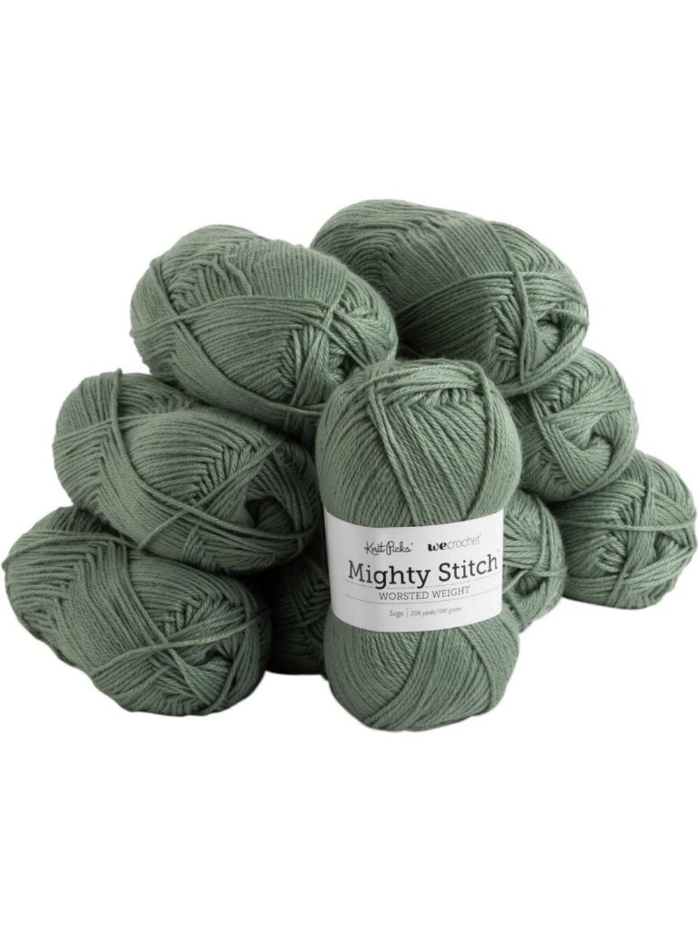 Soft Green Wool Blend Yarn Pack for Crocheting & Knitting - Perfect for DIY